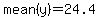 mean%28y%29=24.4