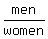men%2Fwomen