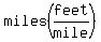 miles%28feet%2Fmile%29