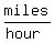 miles%2F%28hour%29