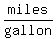 miles%2Fgallon