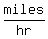 miles%2Fhr