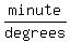 minute%2Fdegrees