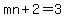 mn%2B2=3