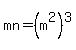 mn=%28m%5E2%29%5E3