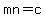 mn=c+