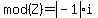 mod%28Z%29=abs%28-1%29i