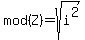 mod%28Z%29=sqrt%28+i%5E2%29
