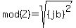 mod%28Z%29+=+sqrt%28+%28jb%29%5E2%29