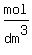 mol%2Fdm%5E3