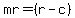 mr+=+%28r-c%29
