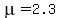 mu=2.3