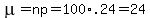 mu=np=100%2A.24=24