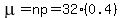 mu=np=32%280.4%29