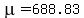 mu+=+688.83