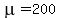 mu++=+200