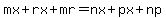 mx%2Brx%2Bmr=nx%2Bpx%2Bnp
