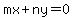 mx+%2B+ny=0