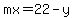 mx+=+22+-+y