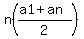 n%28%28a1%2Ban%29%2F2%29
