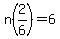 n%282%2F6%29+=+6