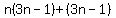 n%283n-1%29%2B%283n-1%29
