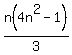 n%284n%5E2-1%29%2F3