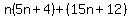 n%285n%2B4%29%2B%2815n%2B12%29