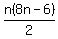 n%288n-6%29%2F2