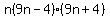 n%289n-4%29%289n%2B4%29