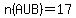 n%28A+U+B%29+=+17