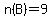 n%28B%29+=+9