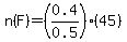 n%28F%29=%280.4%2F0.5%29%2845%29