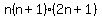 n%28n%2B1%29%282n%2B1%29