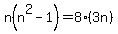 n%28n%5E2-1%29=8%283n%29