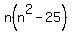n%28n%5E2-25%29