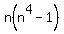 n%28n%5E4-1%29