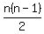 n%28n-1%29%2F2