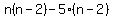 n%28n-2%29-5%28n-2%29