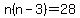 n%28n-3%29=28