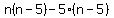 n%28n-5%29-5%28n-5%29