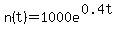n%28t%29+=+1000e%5E%280.4t%29