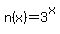 n%28x%29+=+3%5Ex