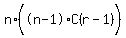 n%2A%28%22%28n-1%29%22%5B%22%22%5D%2AC%28r-1%29%29