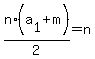 n%2A%28a%5B1%5D%2Bm%29%2F2=n