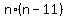 n%2A%28n+-+11%29