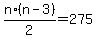 n%2A%28n-3%29%2F2+=+275