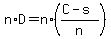 n%2AD=n%2A%28%28C-s%29%2Fn%29+