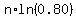 n%2Aln%280.80%29