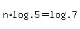 n%2Alog%28.5%29+=+log%28.7%29
